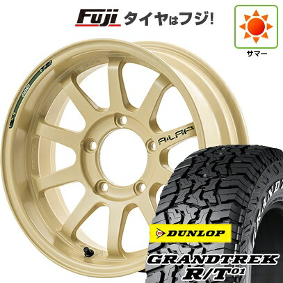 【新品】ジムニー 夏タイヤ ホイール4本セット 215/85R16 ダンロップ グラントレック R/T01 RWL/RBL RAYS レイズ A LAP-J DESERT EDITION 5.5J 16インチ(送料無料) 122,150円