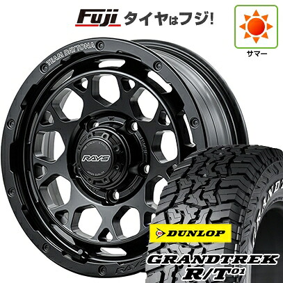 【新品】ジムニーシエラ/ジムニーノマド 夏タイヤ ホイール4本セット 215/70R16 ダンロップ グラントレック R/T01 RWL/RBL RAYS レイズ デイトナ M9+ 6J 16インチ(送料無料)|フジコーポレーション