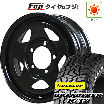 【新品】ジムニー 夏タイヤ ホイール4本セット 185/85R16 ダンロップ グラントレック R/T01 RWL/RBL コーリン オールドカントリー 2 5.5J 16インチ(送料無料)｜フジコーポレーション