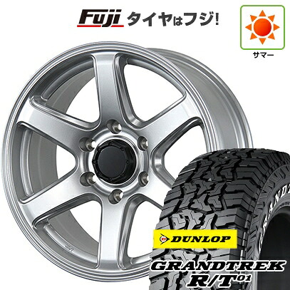 【新品】プラド/ハイラックス 夏タイヤ ホイール4本セット 285/70R17 ダンロップ グラントレック R/T01 RWL/RBL トピー ME-A 7.5J 17インチ(送料無料)|フジコーポレーション