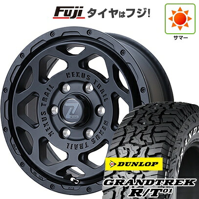 【新品】ハイエース200系 夏タイヤ ホイール4本セット 215/65R16 109/107Q ダンロップ グラントレック R/T01 RWL/RBL フレックス ネクサストレイル NT1 6.5J 16インチ(送料無料)|フジコーポレーション