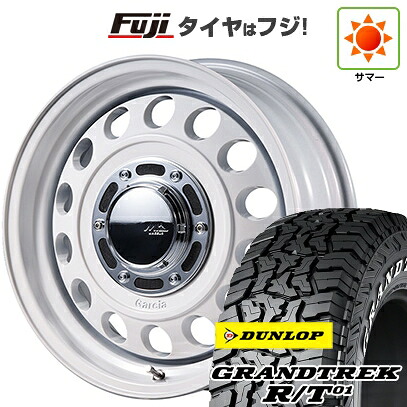 【新品】ジムニーシエラ/ジムニーノマド 夏タイヤ ホイール4本セット 215/70R16 ダンロップ グラントレック R/T01 RWL/RBL MID WHEELS ガルシア シスコ タイプ2 6J 16インチ(送料無料)
