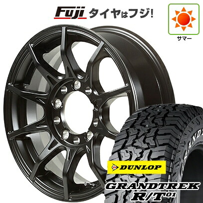【新品】ジムニーシエラ/ジムニーノマド 夏タイヤ ホイール4本セット 215/70R16 ダンロップ グラントレック R/T01 RWL/RBL ゴジゲン ブラックマン G I 5.5J 16インチ(送料無料) 83,820円