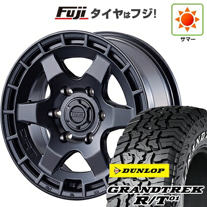 【新品】ハイエース200系 夏タイヤ ホイール4本セット 215/65R16 109/107Q ダンロップ グラントレック R/T01 RWL/RBL モーターファーム ダートプロップ 7J 16インチ(送料無料)|フジコーポレーション