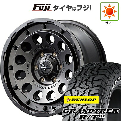 【新品】ハイエース200系 夏タイヤ ホイール4本セット 215/65R16 109/107Q ダンロップ グラントレック R/T01 RWL/RBL MID WHEELS NITRO POWER H12 ショットガン 6.5J 16インチ(送料無料) 104,060円