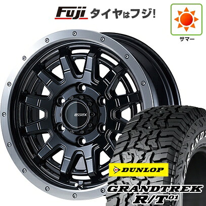 【新品】ハイエース200系 夏タイヤ ホイール4本セット 215/65R16 109/107Q ダンロップ グラントレック R/T01 RWL/RBL エセックス EX-16 6.5J 16インチ(送料無料)｜フジコーポレーション