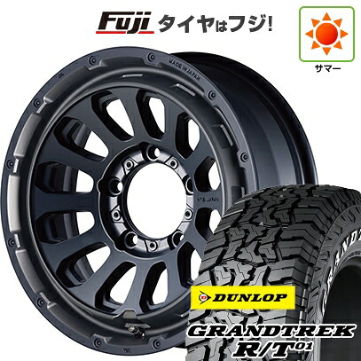 【新品】ジムニーシエラ/ジムニーノマド 夏タイヤ ホイール4本セット 225/70R16 ダンロップ グラントレック R/T01 RWL/RBL エムテクノ M.T.S.JAPAN X CROSS TW 6J 16インチ(送料無料)