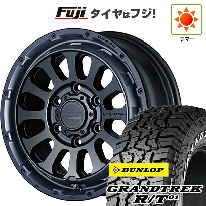【新品】ハイエース200系 夏タイヤ ホイール4本セット 215/65R16 109/107Q ダンロップ グラントレック R/T01 RWL/RBL エムテクノ M.T.S.JAPAN X CROSS TW 6.5J 16インチ(送料無料)｜フジコーポレーション