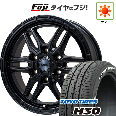 【新品】ハイエース200系 夏タイヤ ホイール4本セット 215/60R17 109/107R トーヨー H30 レアマイスター LMG ベレッタ(マットブラック) 6.5J 17インチ(送料無料)|フジコーポレーション