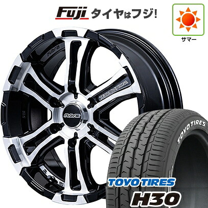 【新品】ハイエース200系 夏タイヤ ホイール4本セット 215/60R17 109/107R トーヨー H30 RAYS レイズ デイトナ FDX-SG 6.5J 17インチ(送料無料)｜フジコーポレーション