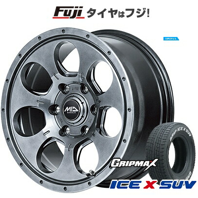 【新品】プラド/ハイラックス スタッドレスタイヤ ホイール4本セット 265/65R17 グリップマックス アイスX SUV RWL ホワイトレター(限定) MID WHEELS マッドエージェント 7.5J 17インチ(送料無料) 78,540円