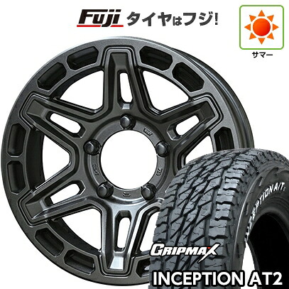 【新品】ジムニー 夏タイヤ ホイール4本セット 175/80R16 グリップマックス インセプション A/TII RWL(限定) 共豊 PPX MK6 5.5J 16インチ(送料無料)
