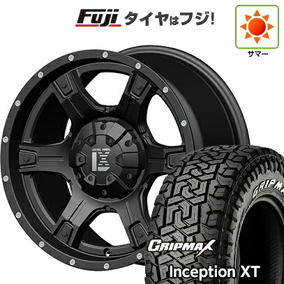 【新品】プラド/ハイラックス 夏タイヤ ホイール4本セット 275/70R17 グリップマックス インセプション X/T RWL(限定2023年製) オフビート レクセル アウトロー 9J 17インチ(送料無料)