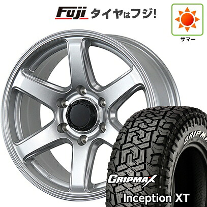 【新品】プラド/ハイラックス 夏タイヤ ホイール4本セット 275/70R17 グリップマックス インセプション X/T RWL(限定2023年製) トピー ME-A 7.5J 17インチ(送料無料)