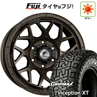 【新品】プラド/ハイラックス 夏タイヤ ホイール4本セット 275/70R17 グリップマックス インセプション X/T RWL(限定2023年製) スーパースター ロディオドライブ 8M MONO 8J 17インチ(送料無料)
