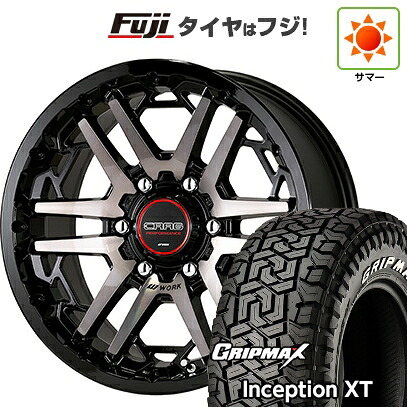 【新品】プラド/ハイラックス 夏タイヤ ホイール4本セット 275/70R17 グリップマックス インセプション X/T RWL(限定2023年製) WORK ワーク クラッグ ティーグラビックIII【限定】 8J 17インチ(送料無料)