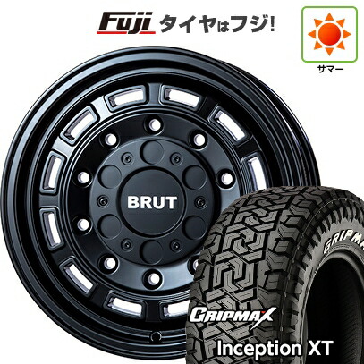 【新品】プラド/ハイラックス 夏タイヤ ホイール4本セット 275/70R17 グリップマックス インセプション X/T RWL(限定2023年製) トライスター BRUT BR-70 7.5J 17インチ(送料無料)