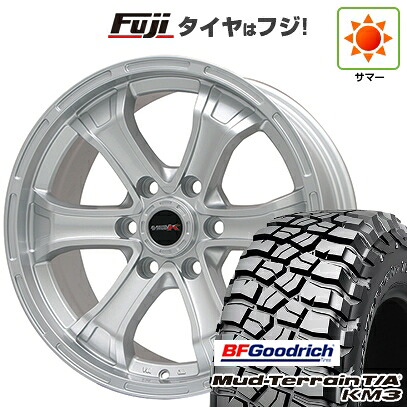 【新品】ランクル300 夏タイヤ ホイール4本セット 275/65R18 BFグッドリッチ マッドテレーンT/A KM3 ビッグウエイ B-MUD K(シルバー) トヨタ車専用 8J 18インチ(送料無料)|フジコーポレーション