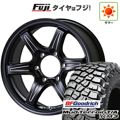 【新品】プラド/ハイラックス 夏タイヤ ホイール4本セット 265/70R17 BFグッドリッチ マッドテレーンT/A KM3 TWS グランヴァード NEO ブラックカット 7.5J 17インチ(送料無料)