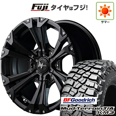 【新品】プラド/ハイラックス 夏タイヤ ホイール4本セット 265/65R17 BFグッドリッチ マッドテレーンT/A KM3 MID WHEELS NITRO POWER ジャベリン 8J 17インチ(送料無料)|フジコーポレーション