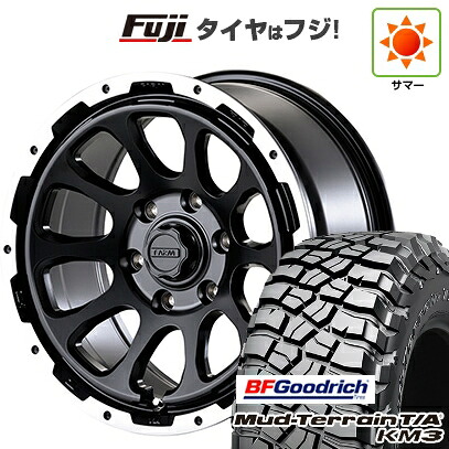 【新品】プラド/ハイラックス 夏タイヤ ホイール4本セット 265/70R17 BFグッドリッチ マッドテレーンT/A KM3 モーターファーム ファームD10 8J 17インチ(送料無料)