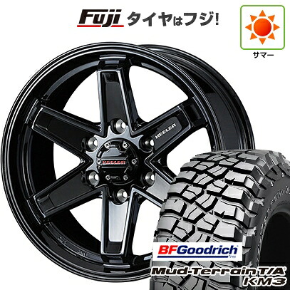 【新品】プラド/ハイラックス 夏タイヤ ホイール4本セット 265/65R17 BFグッドリッチ マッドテレーンT/A KM3 WEDS ウェッズアドベンチャー キーラータクティクス グロスブラック 8J 17インチ(送料無料)
