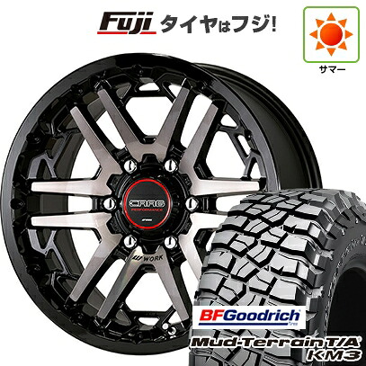【新品】プラド/ハイラックス 夏タイヤ ホイール4本セット 265/70R17 BFグッドリッチ マッドテレーンT/A KM3 WORK ワーク クラッグ ティーグラビックIII【限定】 8J 17インチ(送料無料)
