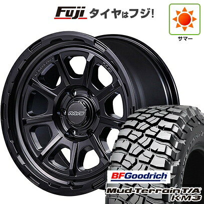 【新品】プラド/ハイラックス 夏タイヤ ホイール4本セット 265/70R17 BFグッドリッチ マッドテレーンT/A KM3 RAYS レイズ グラムライツ 57GR-X HD 8.5J 17インチ(送料無料)