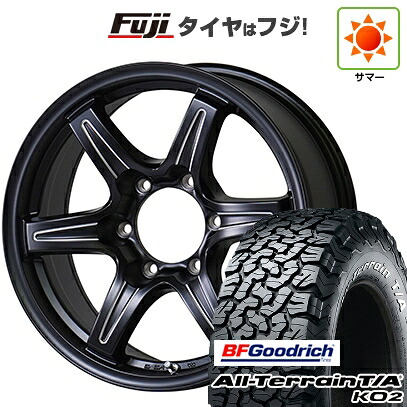 【新品】プラド/ハイラックス 夏タイヤ ホイール4本セット 275/70R17 BFグッドリッチ オールテレーンT/A KO2 RWL/RBL TWS グランヴァード NEO ブラックカット 7.5J 17インチ(送料無料)