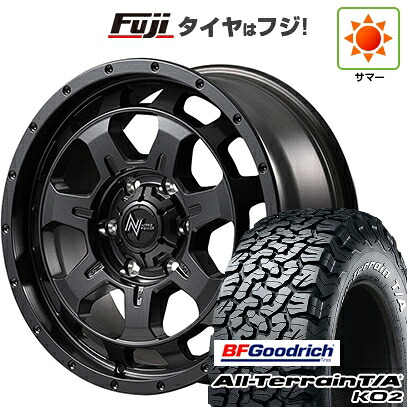 【新品】プラド/ハイラックス 夏タイヤ ホイール4本セット 35X12.5R17 BFグッドリッチ オールテレーンT/A KO2 RWL/RBL MID WHEELS NITRO POWER M7 ファランクス 7.5J 17インチ(送料無料)