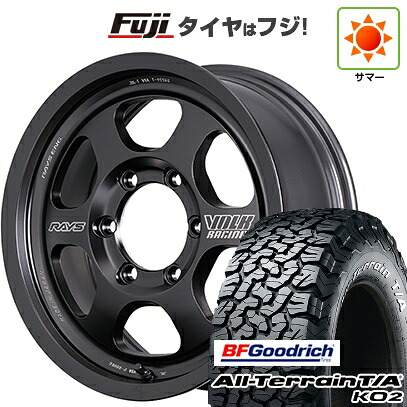 【新品】プラド/ハイラックス 夏タイヤ ホイール4本セット 275/70R17 BFグッドリッチ オールテレーンT/A KO2 RWL/RBL RAYS レイズ ボルクレーシング TE37XT Black Shadow LTD. 8J 17インチ(送料無料)