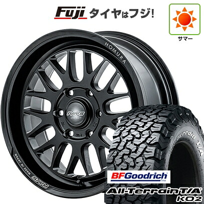 【新品】プラド/ハイラックス 夏タイヤ ホイール4本セット 35X12.5R17 BFグッドリッチ オールテレーンT/A KO2 RWL/RBL RAYS レイズ ホムラ 2X9L-RA 8.5J 17インチ(送料無料)｜フジコーポレーション