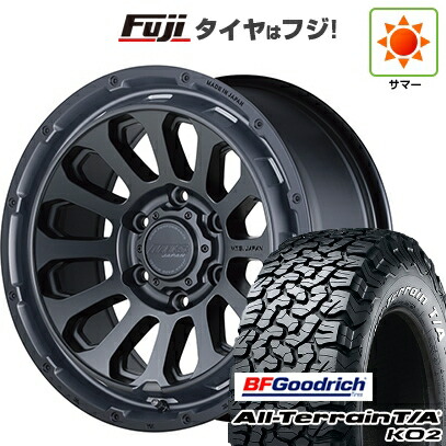 【新品】プラド/ハイラックス 夏タイヤ ホイール4本セット 35X12.5R17 BFグッドリッチ オールテレーンT/A KO2 RWL/RBL エムテクノ M.T.S.JAPAN X CROSS TW 8J 17インチ(送料無料)