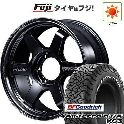 【新品】ランクル250 夏タイヤ ホイール4本セット 275/70R18 BFグッドリッチ オールテレーンT/A KO3 RWL RAYS レイズ ボルクレーシング TE37ULTRA ラージPCD Black Shadow 9J 18インチ(送料無料)