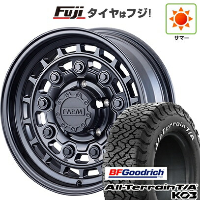 【新品】ジムニーシエラ/ジムニーノマド 夏タイヤ ホイール4本セット 215/70R16 BFグッドリッチ オールテレーンT/A KO3 RWL モーターファーム ローグナイン 6J 16インチ(送料無料)