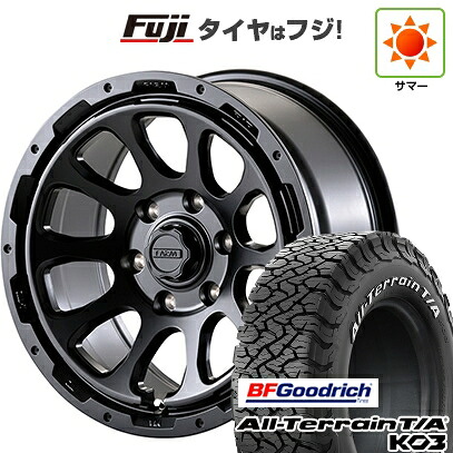 【新品】プラド/ハイラックス 夏タイヤ ホイール4本セット 265/65R17 BFグッドリッチ オールテレーンT/A KO3 RWL モーターファーム ファームD10 8J 17インチ(送料無料)|フジコーポレーション