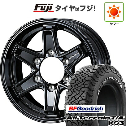 【新品】キャラバン 夏タイヤ ホイール4本セット 195/80R15 107S BFグッドリッチ オールテレーンT/A KO3 RWL WEDS ウェッズアドベンチャー キーラータクティクス グロスブラック 5.5J 15インチ(送料無料)