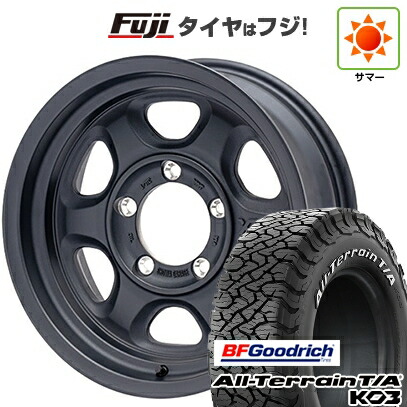 【新品】ジムニー 夏タイヤ ホイール4本セット 175/80R16 BFグッドリッチ オールテレーンT/A KO3 RWL ショウワガレージ ゼノ 5.5J 16インチ(送料無料)|フジコーポレーション