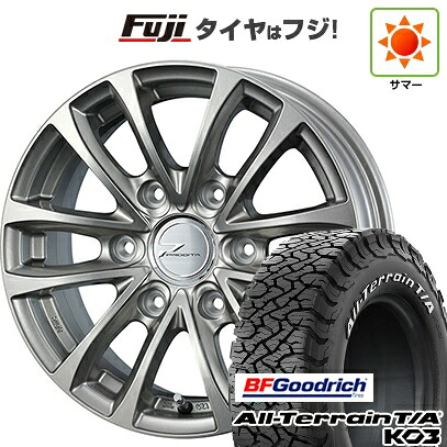 【新品】キャラバン 夏タイヤ ホイール4本セット 195/80R15 107S BFグッドリッチ オールテレーンT/A KO3 RWL WEDS ウェッズアドベンチャー プロディータ HC チタンシルバー【限定】 5.5J 15インチ(送料無料)|フジコーポレーション