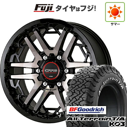 【新品】プラド/ハイラックス 夏タイヤ ホイール4本セット 265/65R17 BFグッドリッチ オールテレーンT/A KO3 RWL WORK ワーク クラッグ ティーグラビックIII【限定】 8J 17インチ(送料無料)｜フジコーポレーション 136,500円
