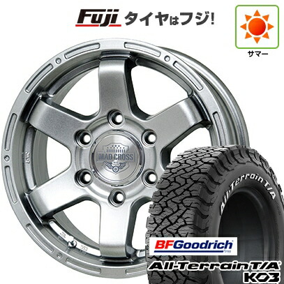 【新品】ランクル250 夏タイヤ ホイール4本セット 265/70R18 BFグッドリッチ オールテレーンT/A KO3 RWL ホットスタッフ マッドクロス MC-76 ダークシルバー トヨタ車専用 7.5J 18インチ(送料無料)