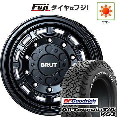 【新品】プラド/ハイラックス 夏タイヤ ホイール4本セット 265/65R17 BFグッドリッチ オールテレーンT/A KO3 RWL トライスター BRUT BR-70 7.5J 17インチ(送料無料)