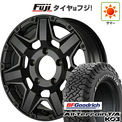 【新品】ジムニー 夏タイヤ ホイール4本セット 175/80R16 BFグッドリッチ オールテレーンT/A KO3 RWL クライメイト スワット(マットブラック) 5.5J 16インチ(送料無料)