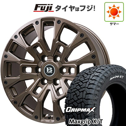 【新品】ランクル300 夏タイヤ ホイール4本セット 285/55R20 グリップマックス マックスグリップ X/T RWL(限定) ビッグウエイ B-LUGNAS BRD(マットブロンズ) トヨタ車専用 8.5J 20インチ(送料無料)｜フジコーポレーション 120,900円