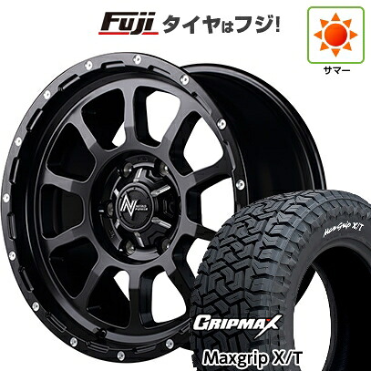 【新品】プラド/ハイラックス 夏タイヤ ホイール4本セット 265/65R17 グリップマックス マックスグリップ X/T RWL(限定) MID WHEELS NITRO POWER M10 パーシング 8J 17インチ(送料無料)