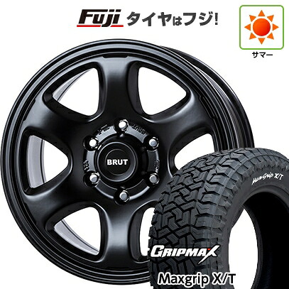 【新品】プラド/ハイラックス 夏タイヤ ホイール4本セット 265/65R17 グリップマックス マックスグリップ X/T RWL(限定) トライスター BRUT BR-44 7.5J 17インチ(送料無料)｜フジコーポレーション