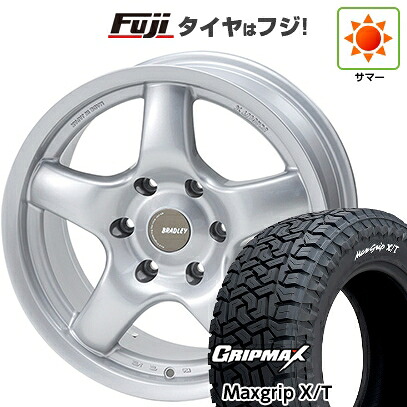 【新品】プラド/ハイラックス 夏タイヤ ホイール4本セット 265/65R17 グリップマックス マックスグリップ X/T RWL(限定) フォーバイフォーエンジニア ブラッドレー パイ 8J 17インチ(送料無料)