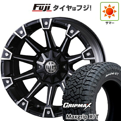 【新品】プラド/ハイラックス 夏タイヤ ホイール4本セット 265/65R17 グリップマックス マックスグリップ X/T RWL(限定) クリムソン マーテルギア(MG) モンスター 8J 17インチ(送料無料)