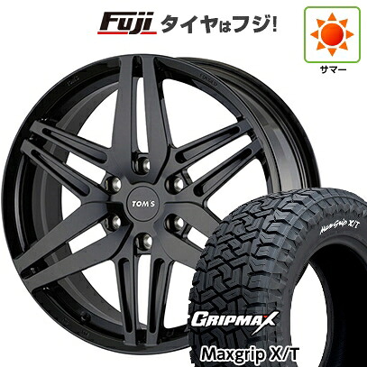 【新品】ランクル300 夏タイヤ ホイール4本セット 285/55R20 グリップマックス マックスグリップ X/T RWL(限定) TOMS トムス(トヨタ車専用) TWF08 8.5J 20インチ(送料無料)