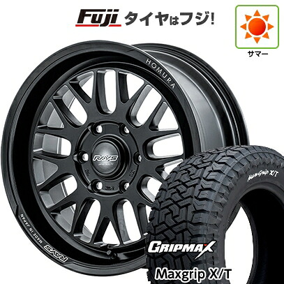 【新品】プラド/ハイラックス 夏タイヤ ホイール4本セット 265/65R17 グリップマックス マックスグリップ X/T RWL(限定) RAYS レイズ ホムラ 2X9L-RA 8.5J 17インチ(送料無料)|フジコーポレーション